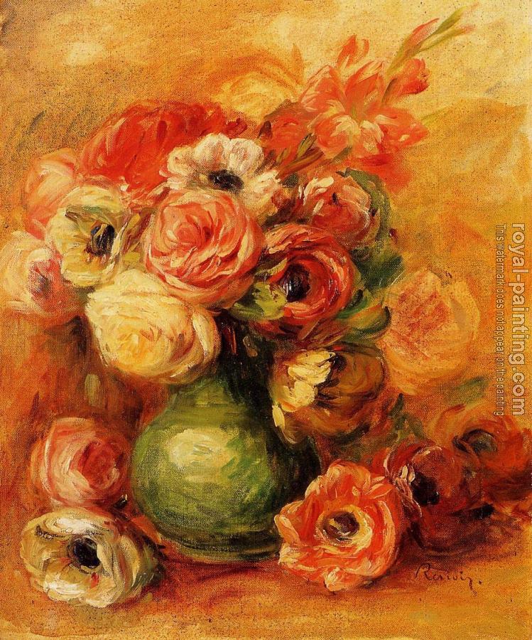 Pierre Auguste Renoir : Still Life with Roses